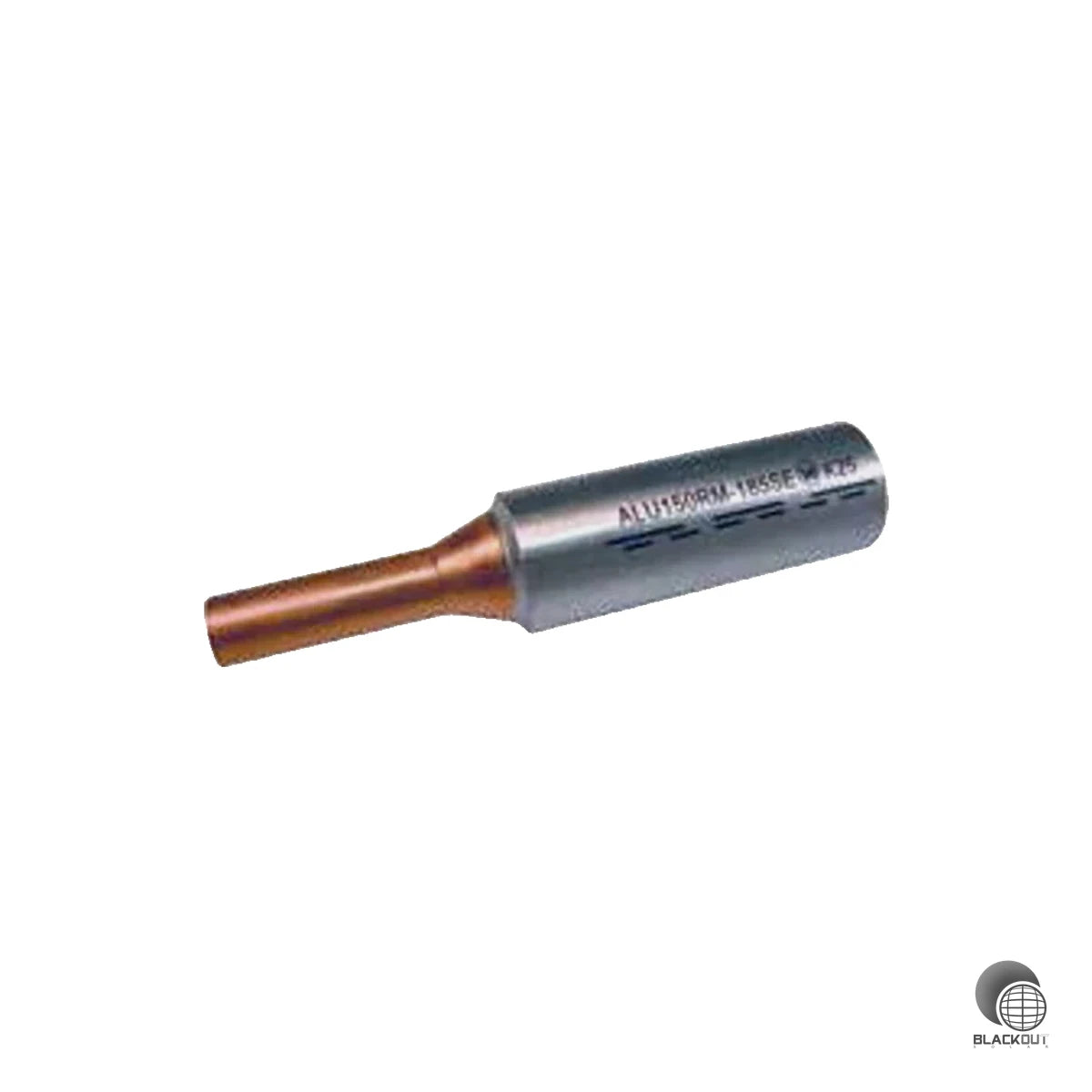 Al-Pressverbinder 16 mm² rm/sm 25 mm² se mit Cu-Bolzen 6mm Durchmesser blank 1