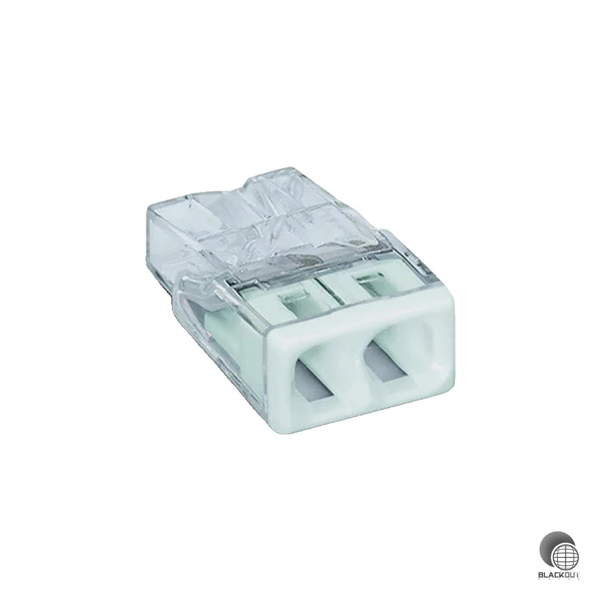 WAGO 2-Leiter COMPACT-Verbindungsdosenklemme, für eindrähtige Leiter, max. 2,5mm², transparent 1