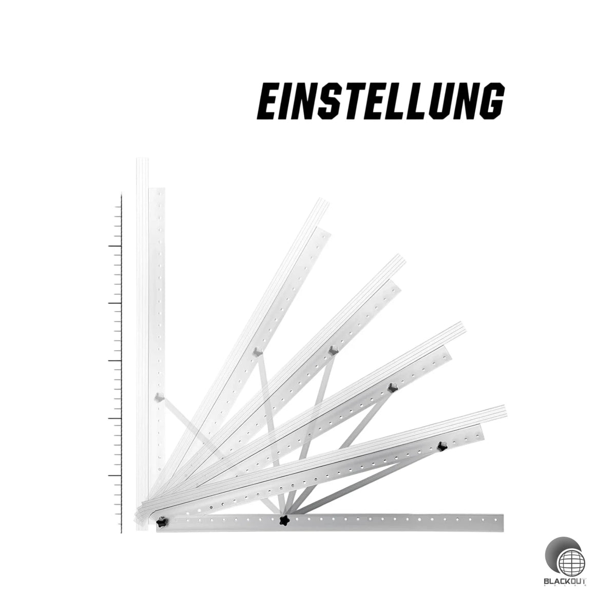 Balkonkraftwerk Halterung (für 2 Mod.) für Solarpanel Aufständerung bis 118 cm Flachdach PV Solarmodul | Verstellbar 0-90° 2