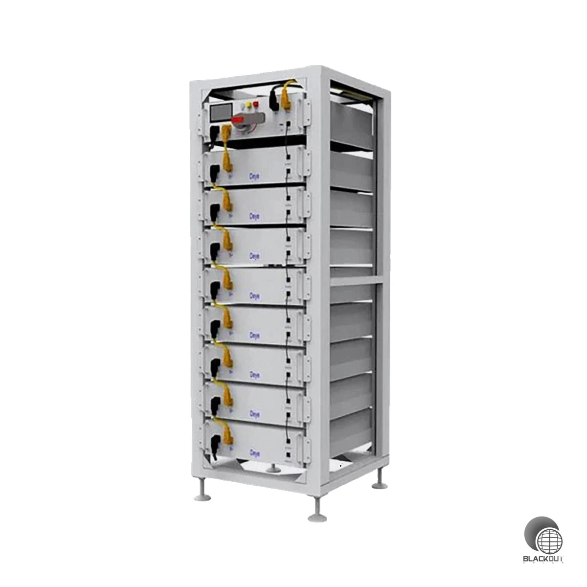 Deye 3U-L Rack, Regal System für Hochvolt 8 BOS-G 5.1 Batterien 1