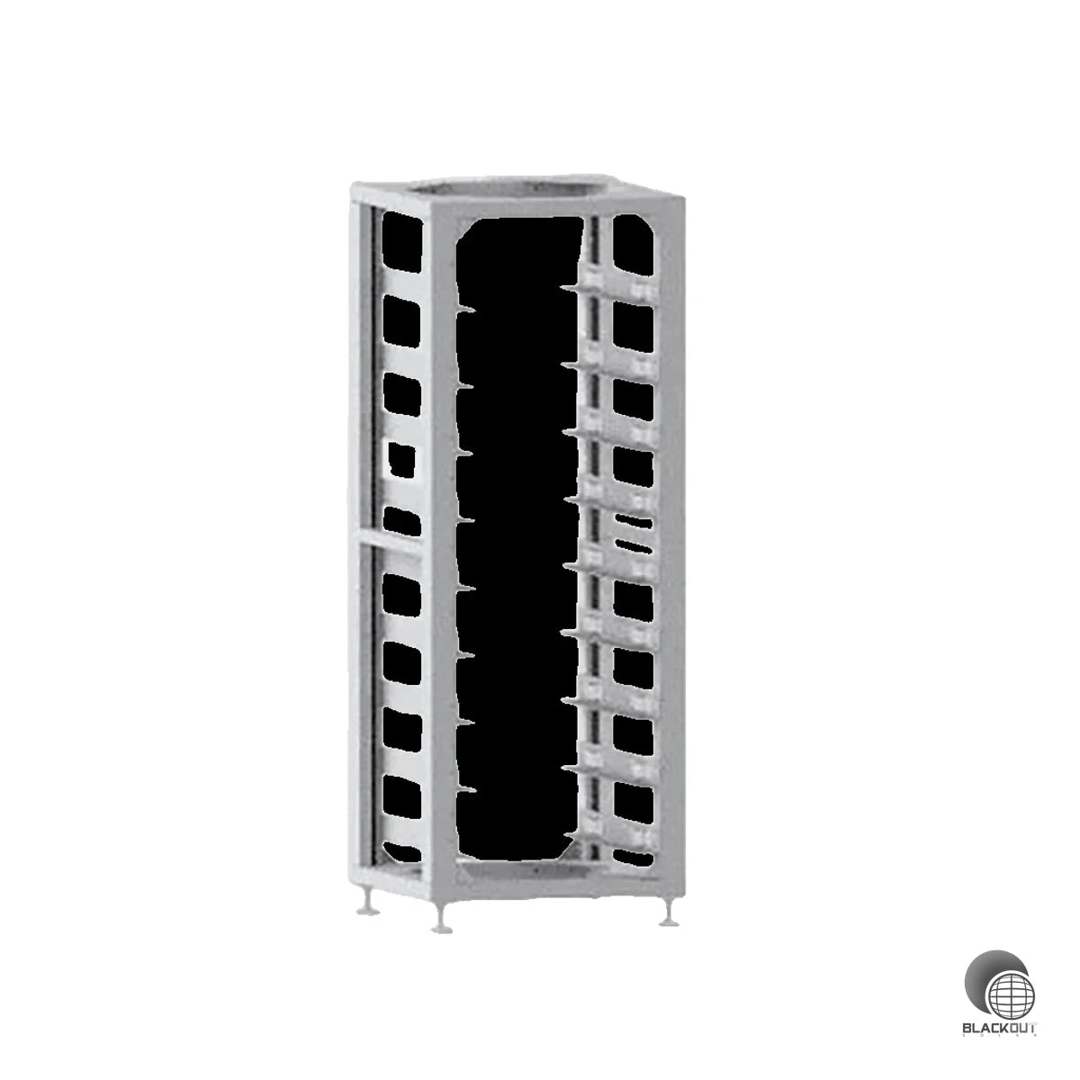 Deye 3U-L Rack, Regal System für Hochvolt 8 BOS-G 5.1 Batterien 2