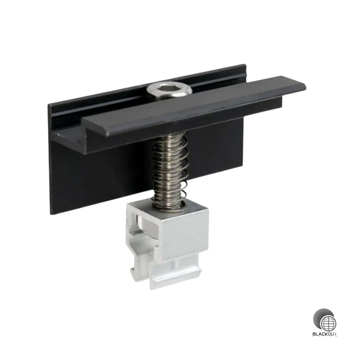 Montageset für Doppelstabmattenzaune 2 Module senkrechte Montage Photovoltaik Balkon - Zaun 5