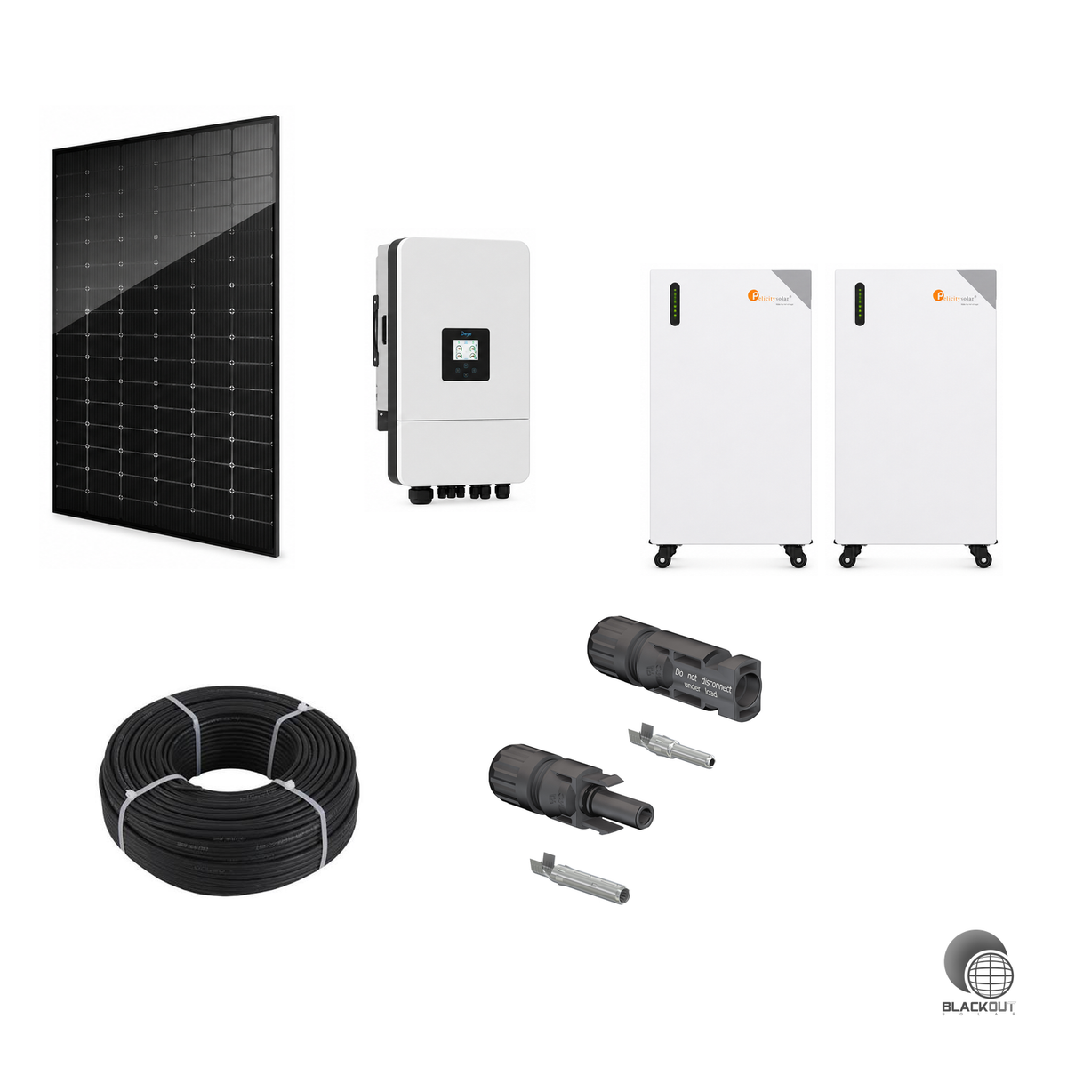 MR.Mining PV SET M - 16,84kWp Modulleistung, 15KW Deye Hybrid, 32kWh Speicher