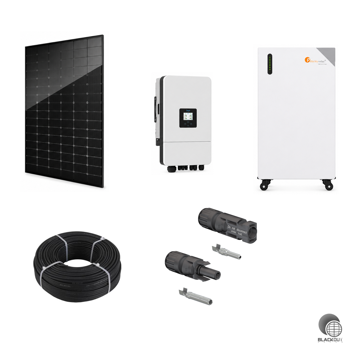 MR.Mining PV SET S - 8,19kWp Modulleistung, 10KW Deye Hybrid, 16kWh Speicher