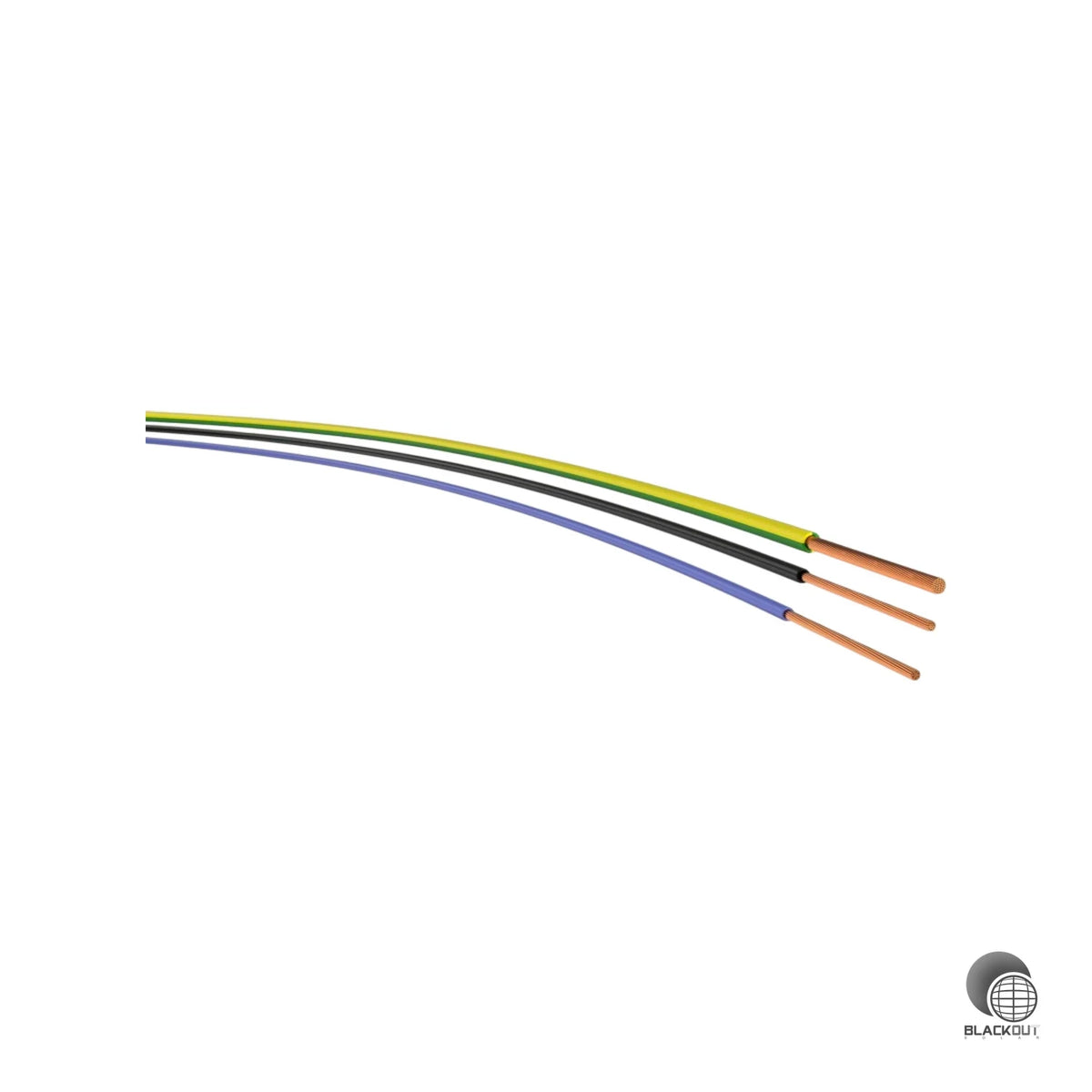 Feindrähtige PVC-Verdrahtungsleitung H07V-K mit 10 mm² Kupferleiter in grün/gelb für die Schutzleiter-Verdrahtung in Verteilern, Schaltanlagen und PV-Anlagen bis 450/750 V.