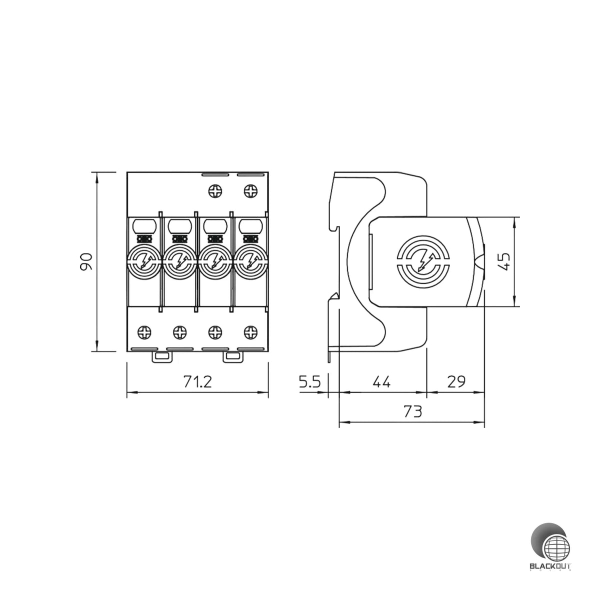 OBO Bettermann SurgeController V20 Überspannungsableiter 3P+NPE 280V