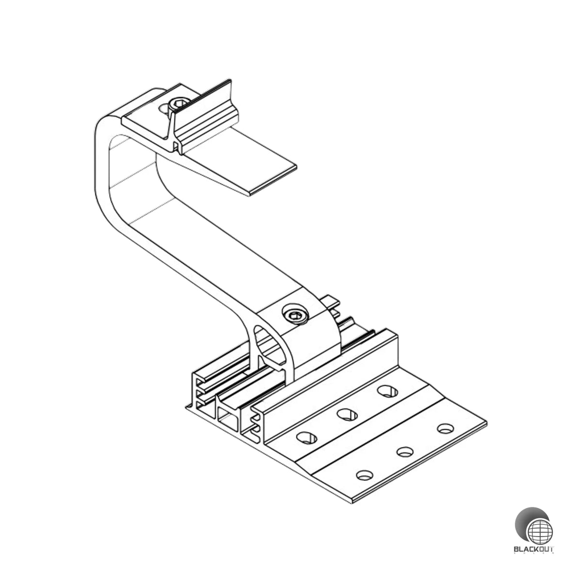 K2 Systems SingleHook 3S Dachhaken für Dachpfanne Schrägdach