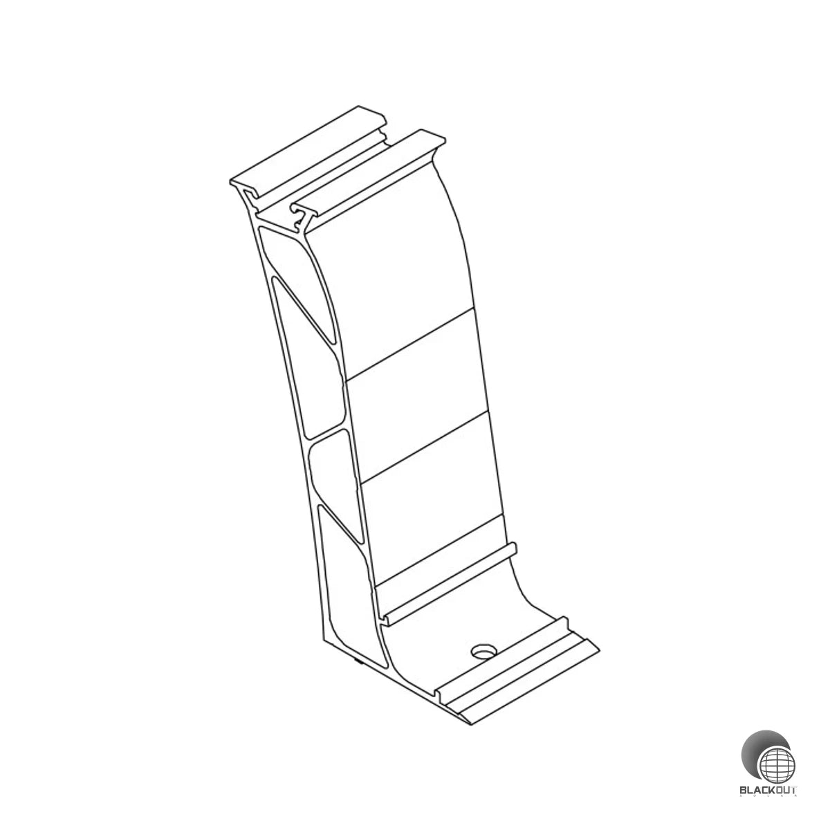 K2 Systems Dome 6.10 Peak Modulaufständerung Aluminium