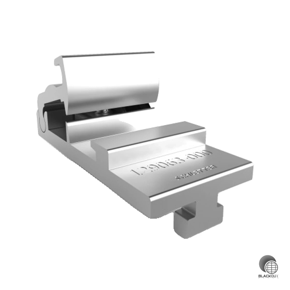 Vormontierter Aluminium-Kreuzverbinder für das Schletter Rapid-Kreuzschienensystem – passend für Klicknut M8 und direkt einsatzbereit.