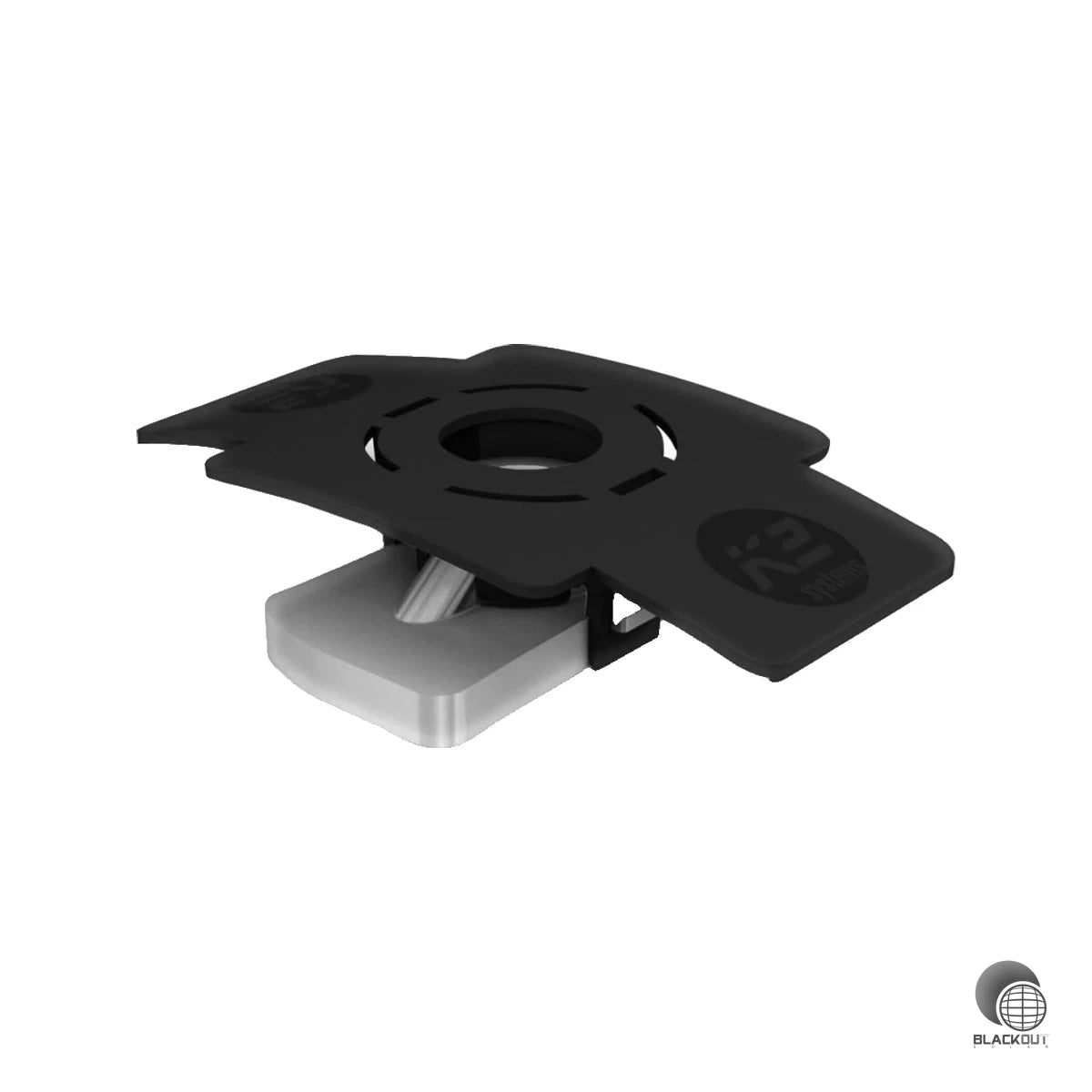 Die selbstarretierende Einlegemutter MK2 von K2 Systems lässt sich an jeder Stelle der K2-Montageschiene flexibel einsetzen und positionieren — für schnelle, präzise PV-Montagen.