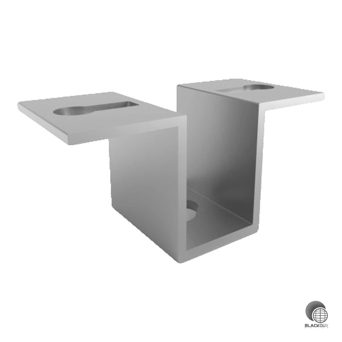 Aluminium-Adapter für Stockschrauben M10 und M12 zur Befestigung von PV-Montagesystemen. Rapid Kreuzverbinder separat erhältlich.