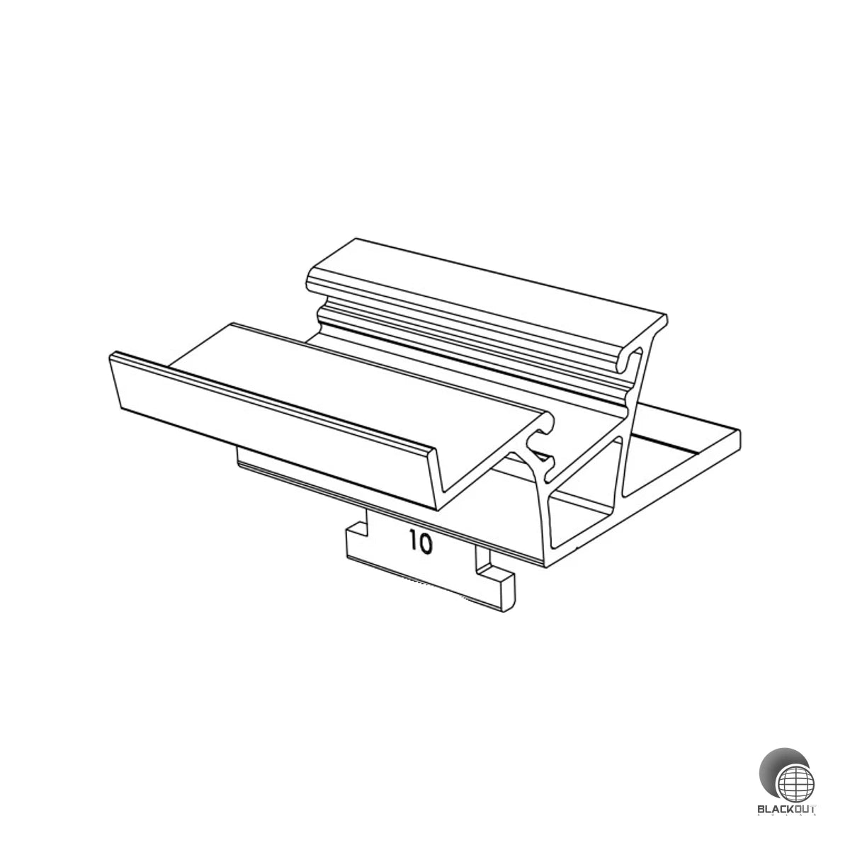 K2 Systems Dome 6.10 SD Modultragelement Aluminium