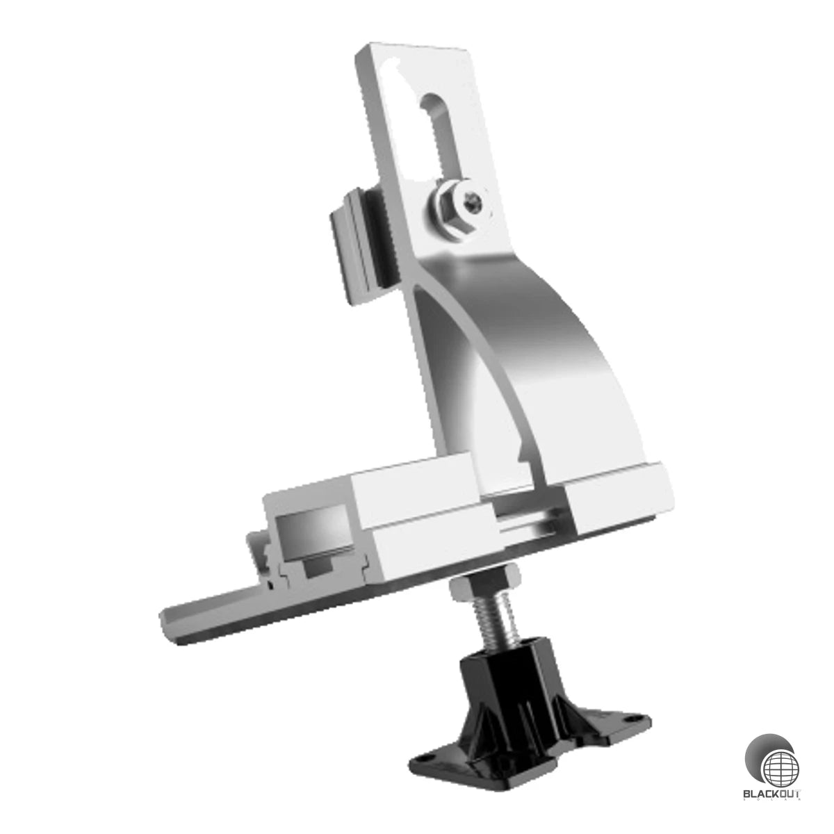 Aluminium-Dachhaken-Set für die Schrägdachmontage auf Dachpfannen. Bestehend aus Systemhaken, Schraubendichtung und Laststütze – kompatibel mit Schletter ProLine und dem klassischen Baukastensystem.