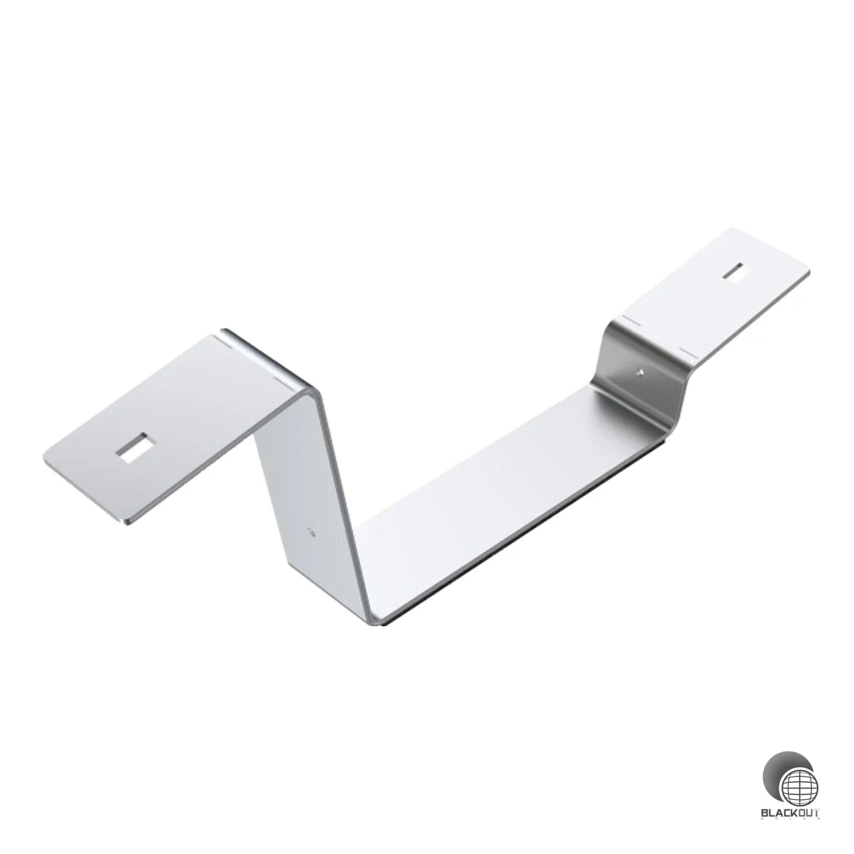 Aluminium-Verbinder für die einseitige Flachdach-Aufständerung mit 10° Neigung. Bautenschutzmatte vormontiert und langzeitbeständig verklebt — sofort einbaubereit.
