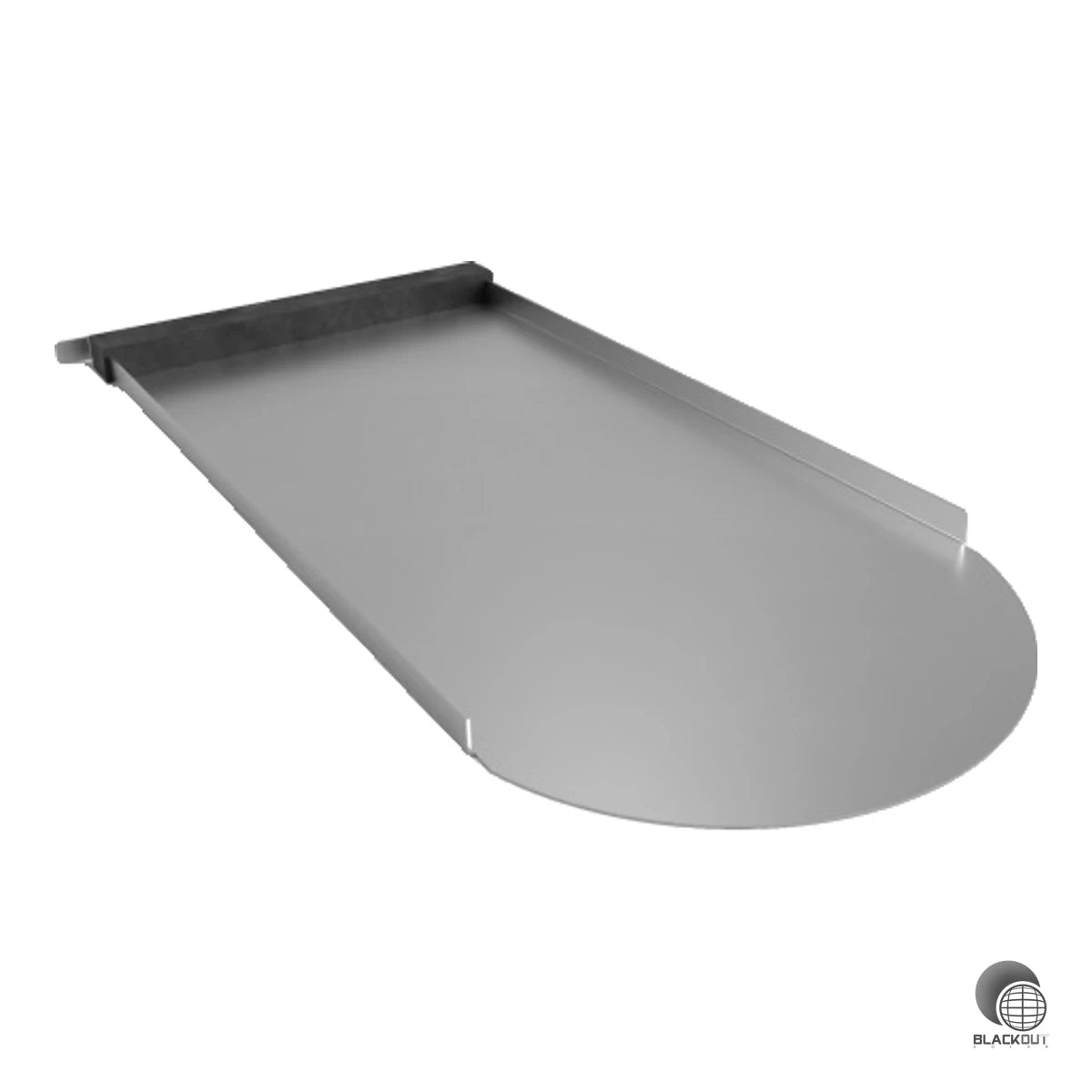 Aluminium-Blechersatzziegel mit Edelstahl-Systemhaken für Biberschwanz-Dacheindeckungen im Format 190/400 mm. Dachhaken-Set separat erhältlich.