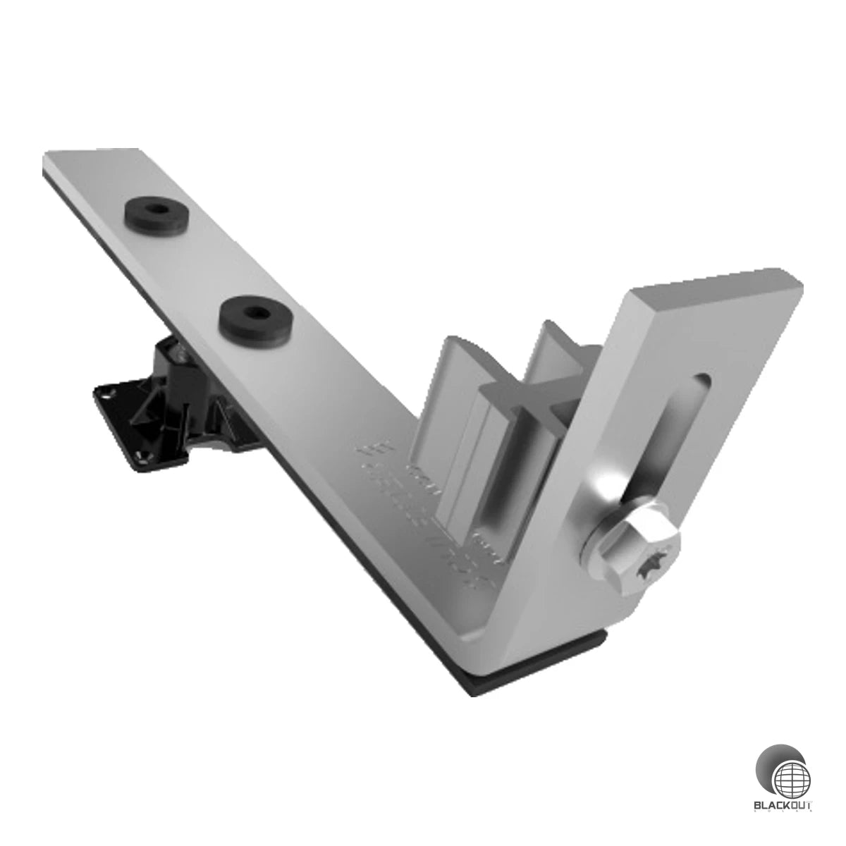 Verstellbarer Dachhaken aus Edelstahl für Biberschwanzdächer im Format 190x400 mm. Kompatibel mit dem Schletter Solar Montagesystem und der Serie Schletter ProLine.