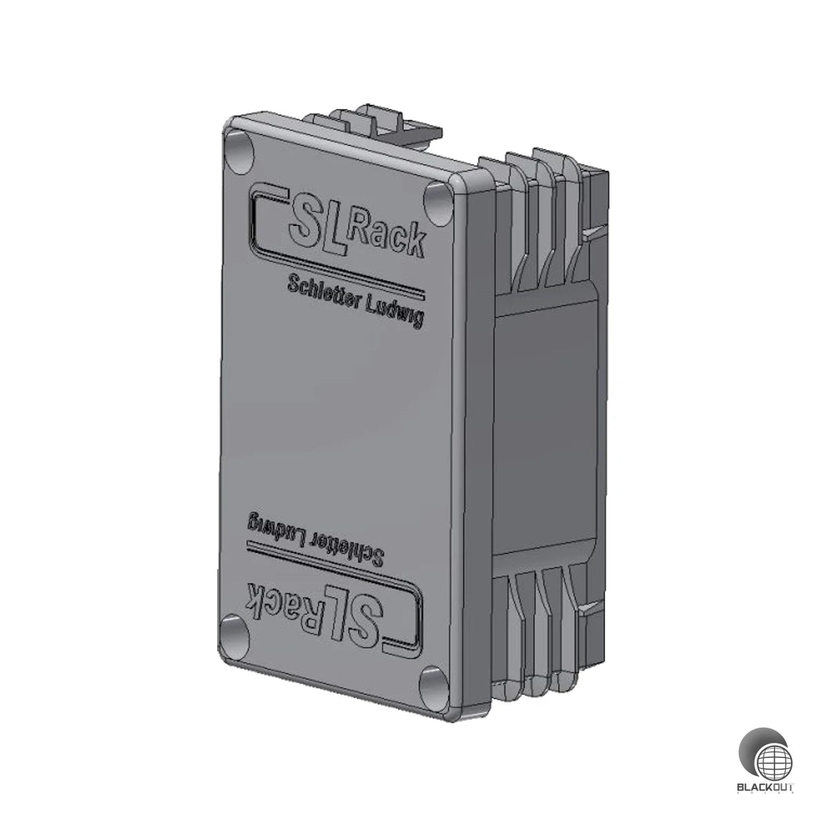 Passende Endkappe für SL Rack Profile 60×40 mm — schließt offene Profilenden sauber ab und schützt vor Schmutz und Witterung.
