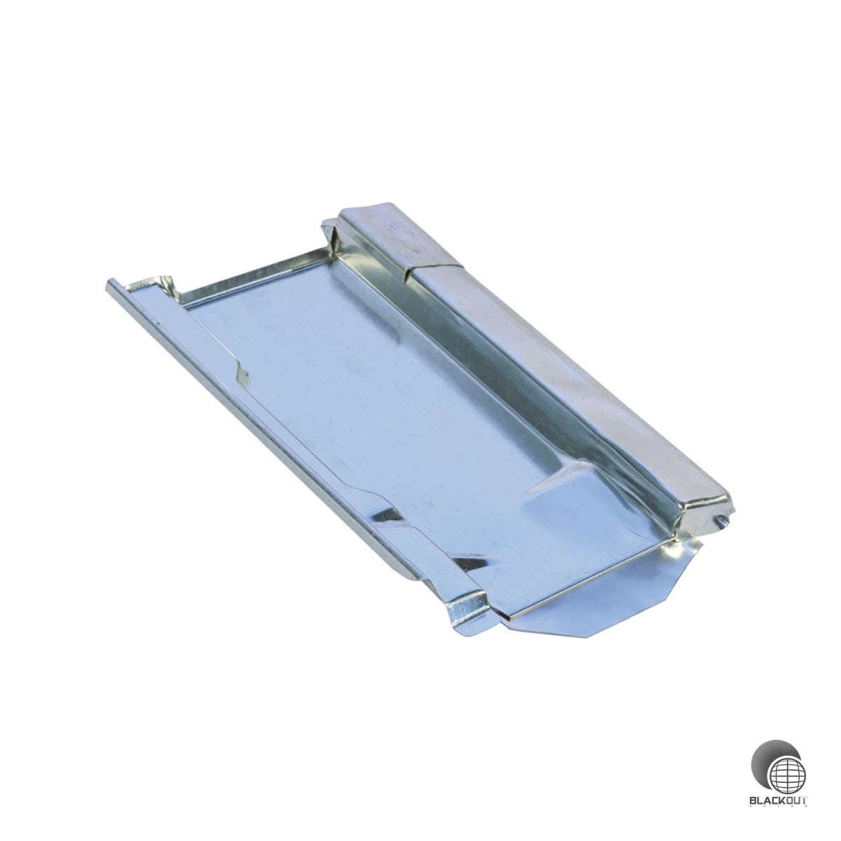 Verzinkte Metallersatzplatte für Tonziegel-Dächer im Format 25×42 cm — passgenauer Ersatz für zahlreiche gängige Ziegeltypen führender Hersteller.