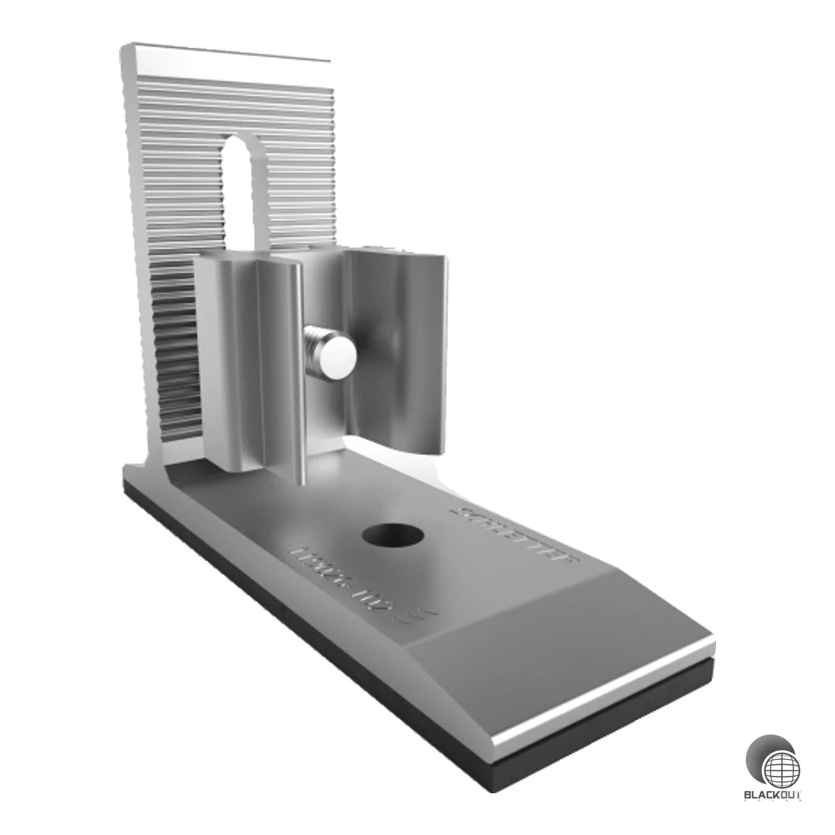 Aluminium-Dachhaken für Metallschindeldächer (z. B. Prefa) mit verstellbarem Neigungswinkel von 10–55°. Kompatibel mit dem Schletter Solar Montagesystem und der Serie Schletter ProLine.