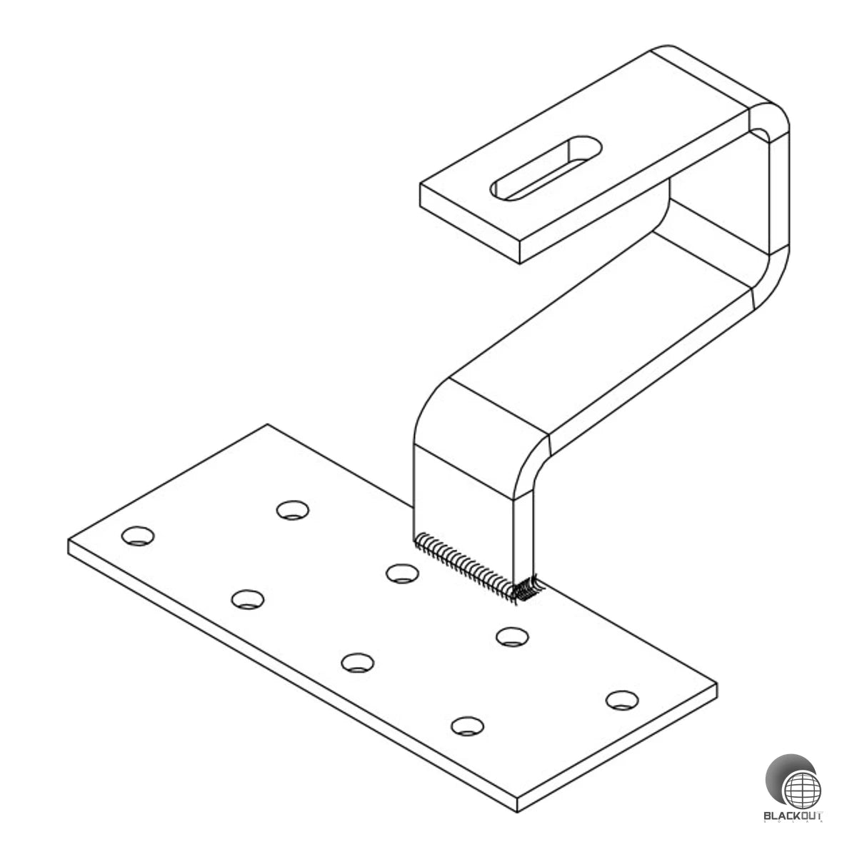 K2 Systems SolidHook PAN H47/121 Dachhaken Pfannenziegel