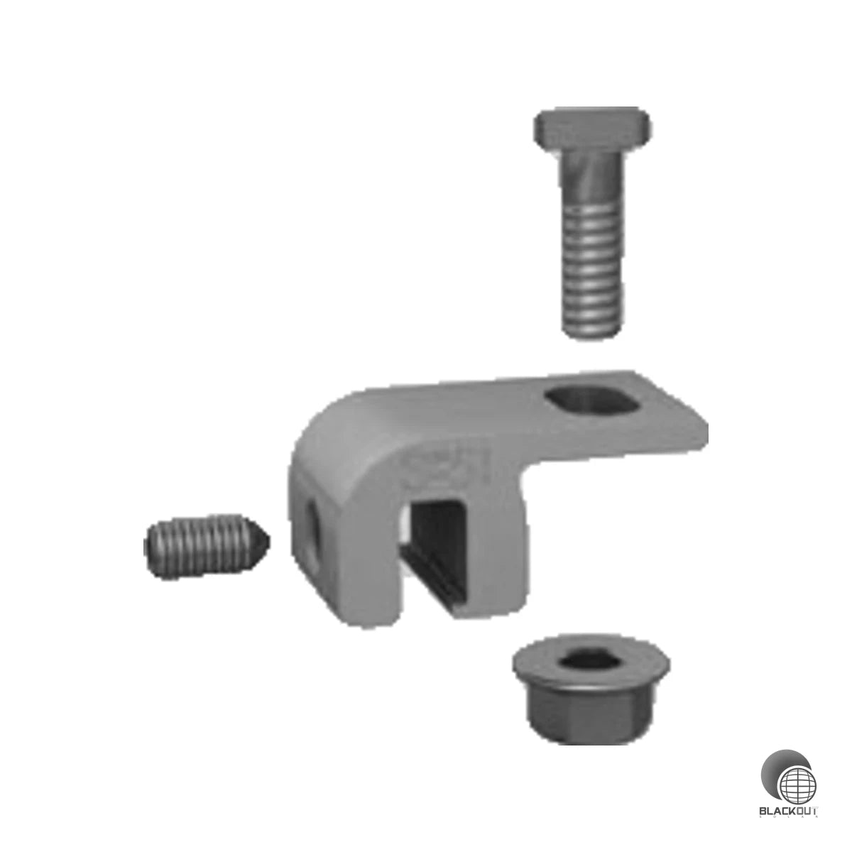 K2 Systems S-5! Doppelstehfalzklemme Aluminium für SolidRail