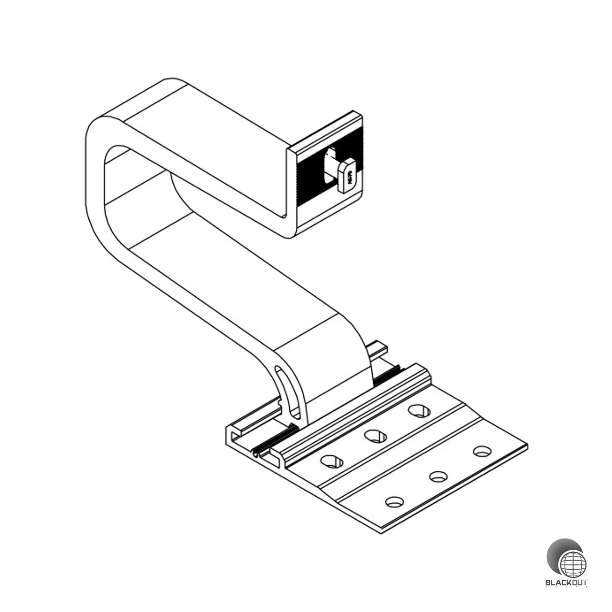 K2 Systems SingleHook Alpin Dachhaken für Dachpfannen