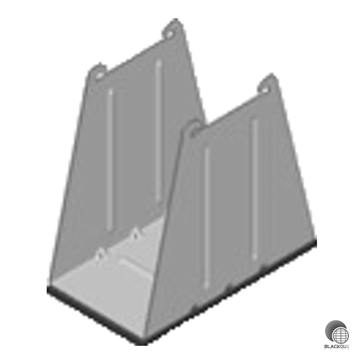Hohe Mittelstütze für das iFIX Alpin Flachdach-Montagesystem, ausgelegt für erhöhte Schneelasten. Mit vorverklebter alukaschierter Bautenschutzmatte zum Schutz der Dachabdichtung.