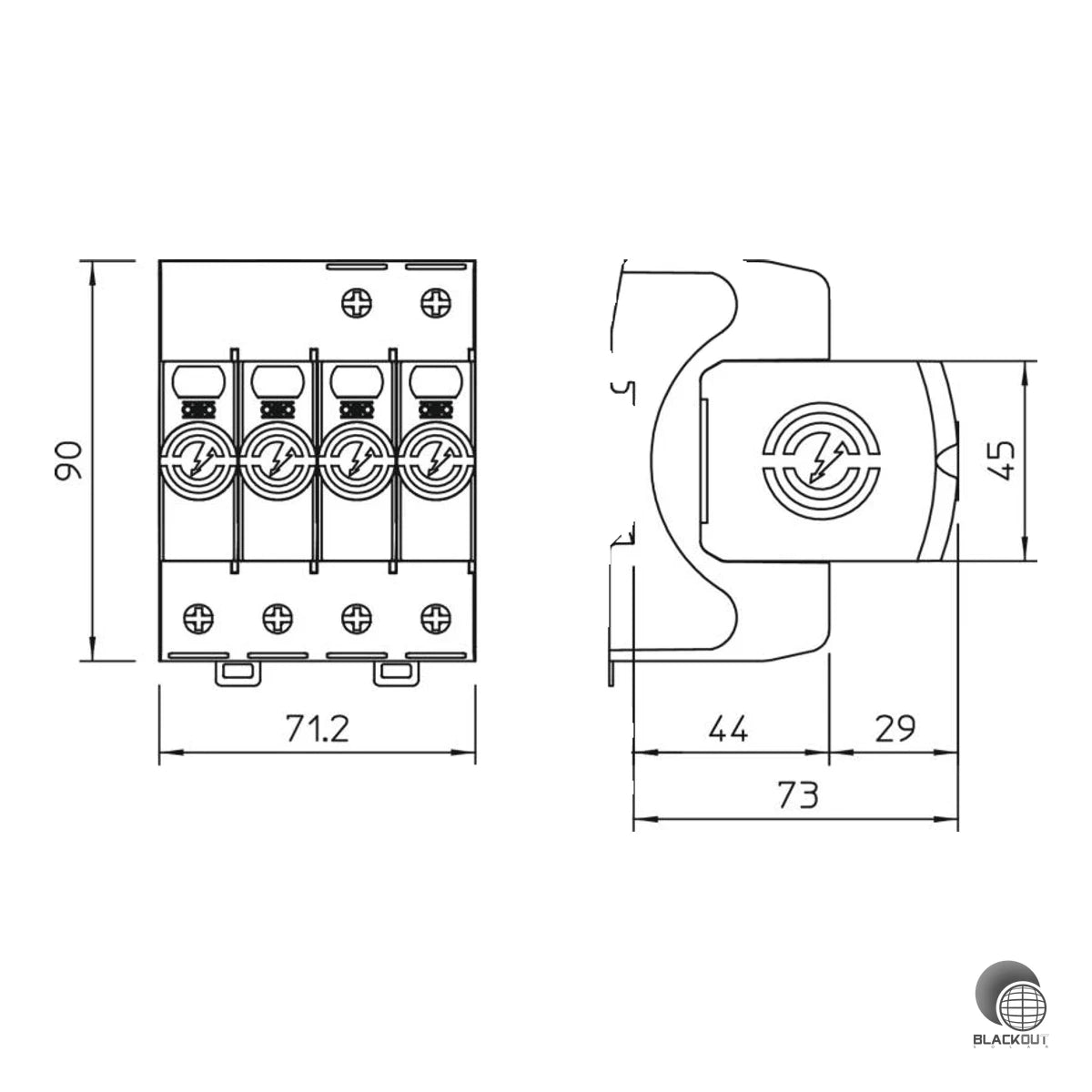 OBO Bettermann SurgeController V20 4-polig 280V Typ 2