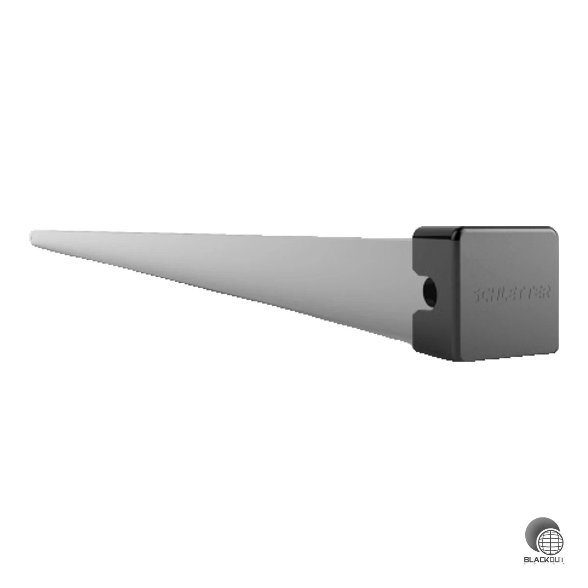 Aluminium-Strebe mit Endkappe zur Ergänzung von Schletter Trägersets. Profilverbinder mit 1359 mm Länge – ohne Befestigungsmaterial, leicht und korrosionsbeständig.