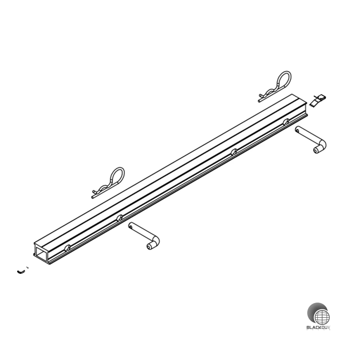 K2 Dome 6 Connector 495 Schienenverbinder Set