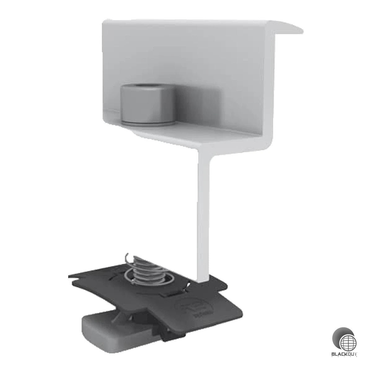 Modulendklemme Set aus Aluminium zur sicheren Fixierung von Solarmodulen mit Rahmenhöhen von 34–36 mm. Komplett mit Befestigungsmaterial – nicht kompatibel mit dem K2 Dome 6 System.