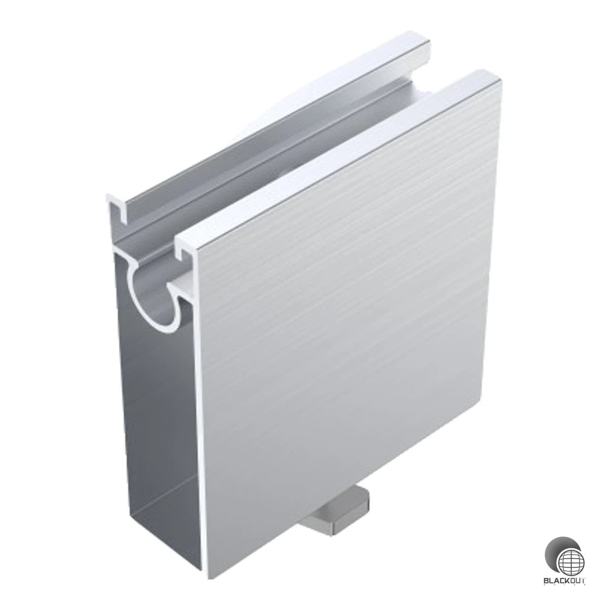 Höhenadapter für alle CompactPITCH- und METAL-Schienenkomponenten von Aerocompact – sorgt für mindestens 100 mm Abstand zwischen Modul und Dach.
