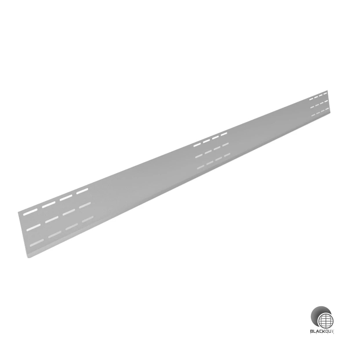 Windableitung für die Rückseite des K2 S-Dome 6.15 Classic LS Flachdach-Montagesystems. Passend für Modullängen von 1562 bis 2390 mm, gefertigt aus korrosionsbeständigem Magnelis-Stahl.