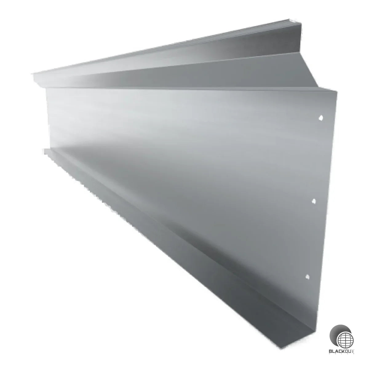 Rückwandverkleidung zur Reduzierung der Windlasten bei aufgeständerten PV-Anlagen. Passend zum Schletter FixGrid Pro Montagesystem für Module bis 1800 mm Länge.