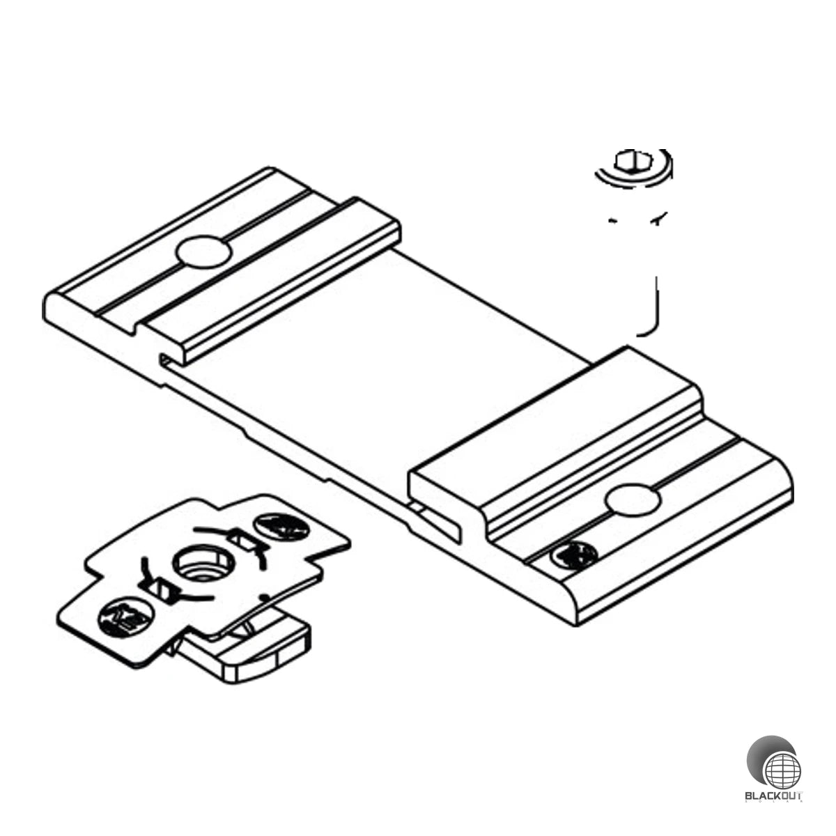 K2 InsertionRail 2.0 CrossConnector Set schwarz