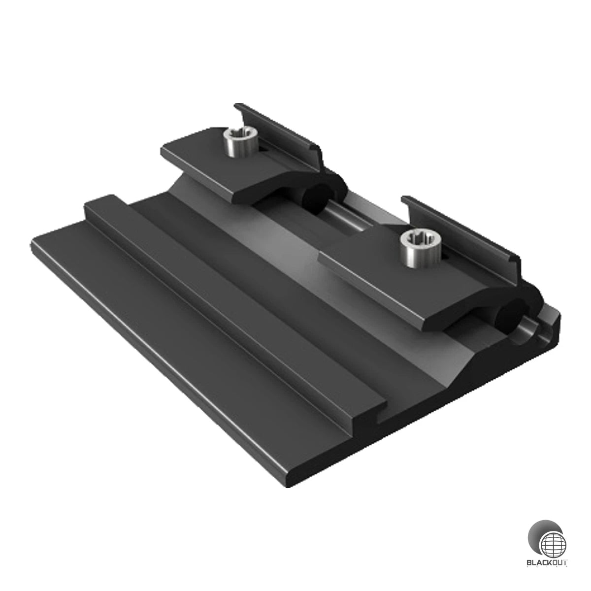 Der schwarz eloxierte Außenverbinder RAIL 3.0 von SL Rack verbindet Modultragprofile schnell und sicher – kompatibel mit allen RAIL-Profilen (außer RAIL 120) und bequem von oben mit einem TX40 montierbar.