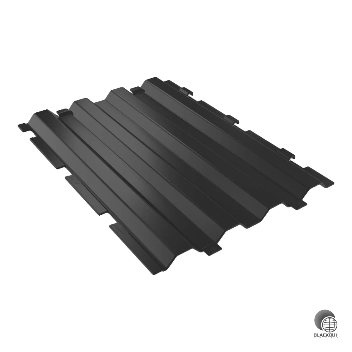 Stabile PE-Bodenplatte aus recyceltem Polyethylen als Unterlage für Ballast-Montagesysteme auf Flachdächern mit Kiesschüttung. Maße 600x800 mm, ca. 2,75 kg.