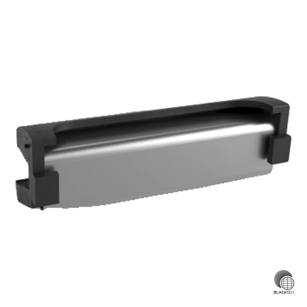 Abrutschsicherung für Laminatmodule mit 3–8 mm Moduldicke. Universell einsetzbar, aus Aluminium gefertigt und inklusive Gummiformstück für schonenden Halt.