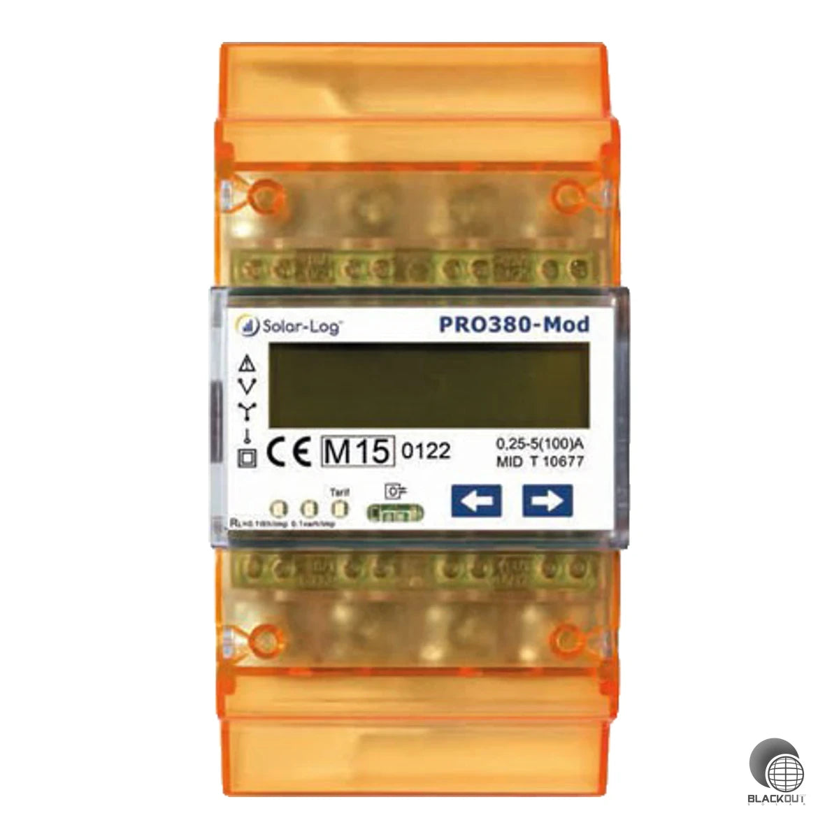 Geeichter 3-phasiger Drehstromzähler mit Modbus RS485 für die präzise Energiemessung in Solar-Log Überwachungssystemen. Direktanschluss bis 100 A, MID-zertifiziert.
