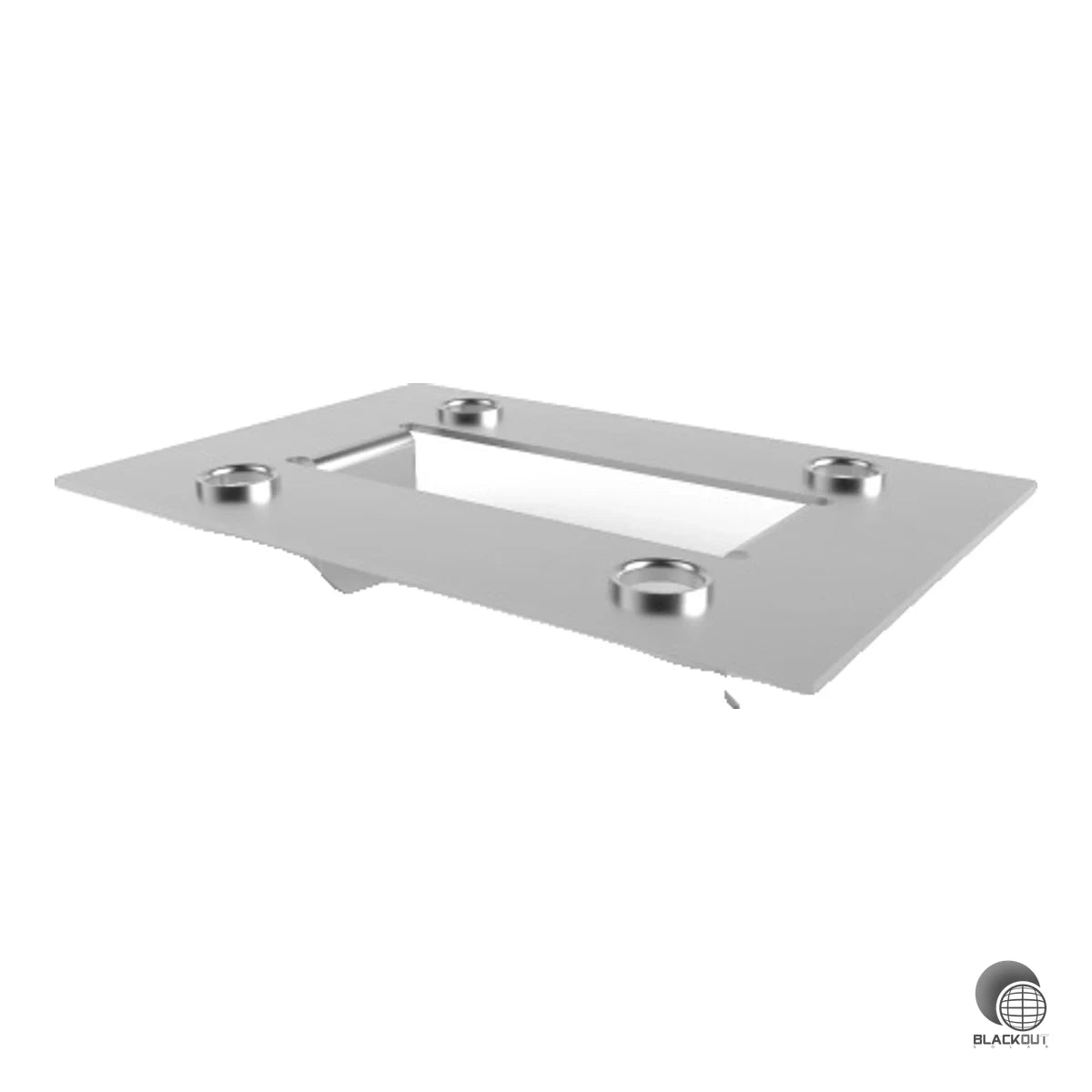 Kompakter Erdungsverbinder aus rostfreiem Stahl für die zuverlässige Erdung von PV-Modulen in Photovoltaikanlagen. Nicht für Laminatklemmen geeignet.