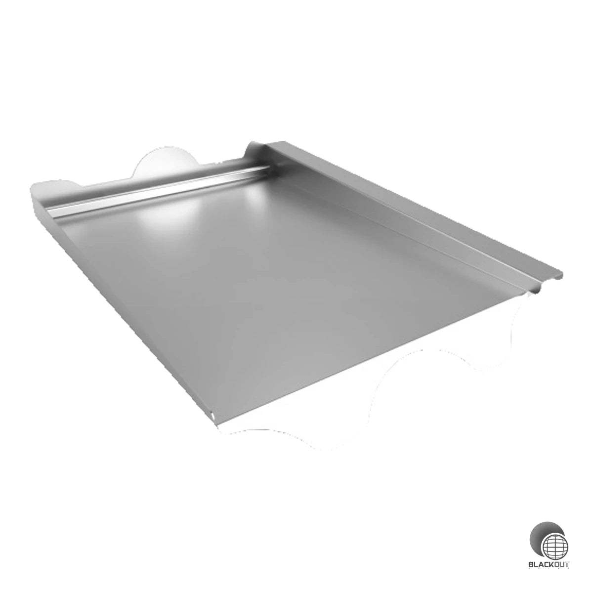 Der Aluminium-Blechersatzziegel ersetzt einen kompletten Dachziegel der Braas Taunuspfanne und schafft eine stabile Basis für die PV-Montage — speziell für Gebiete mit hohen Schneelasten ausgelegt.