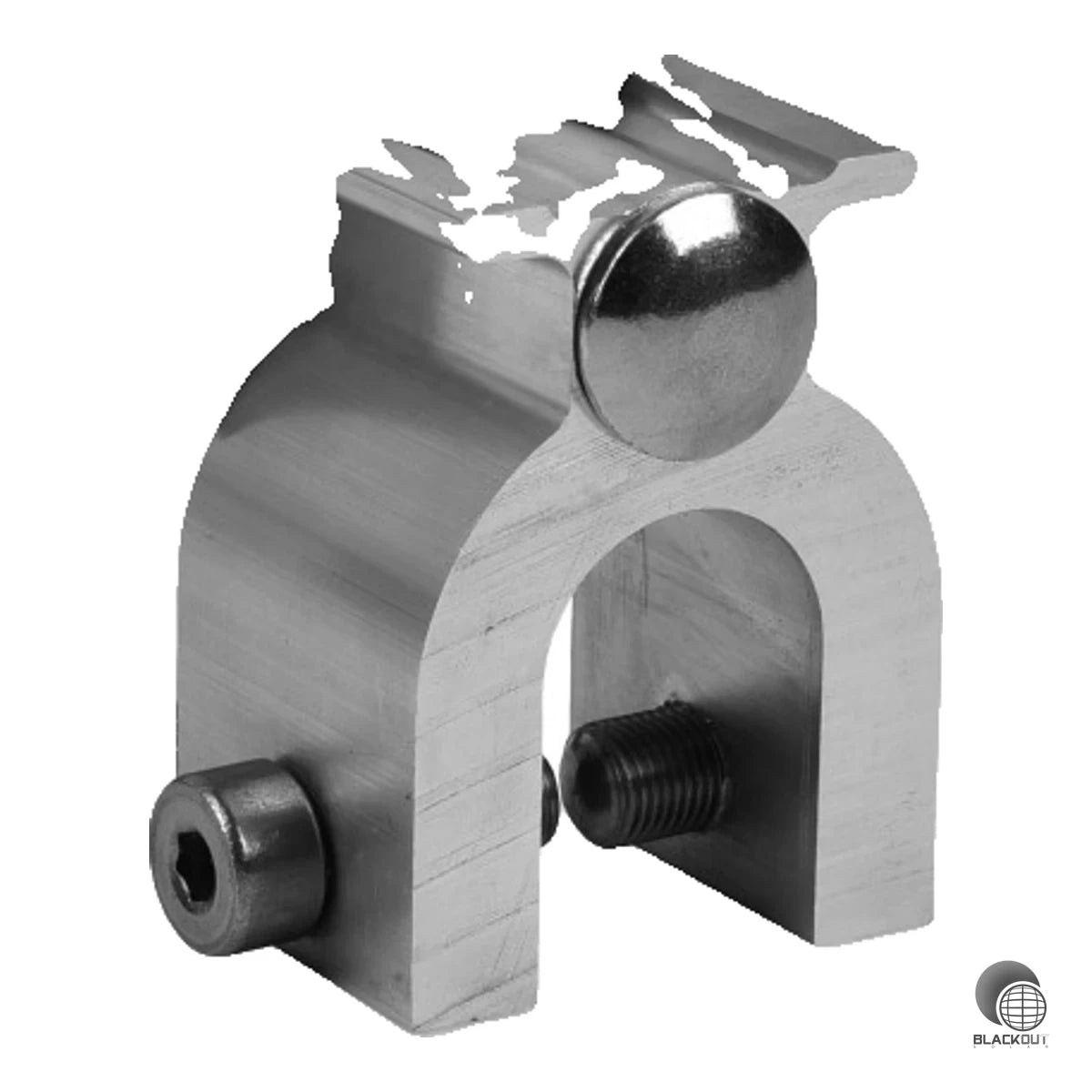 Blechfalzklemme zur durchdringungsfreien Montage der K2 SingleRail auf Rundfalzprofilen wie Kalzip, Bemo, Aluform oder RIB-ROOF Evolution. Aus Aluminium mit Edelstahl-Schrauben (A2).