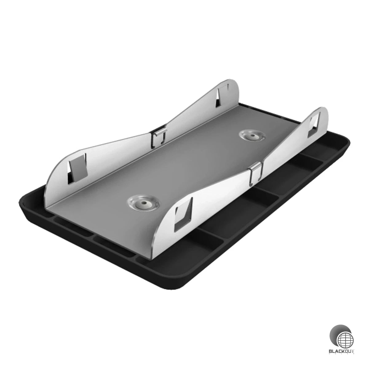 Der PVC-Bodenschuh für das SL Fast Flat Montagesystem verteilt Lasten schonend auf Flachdächern mit bis zu 5° Neigung – UV-beständig, weichmacherfrei und vormontiert für schnelle Installation.