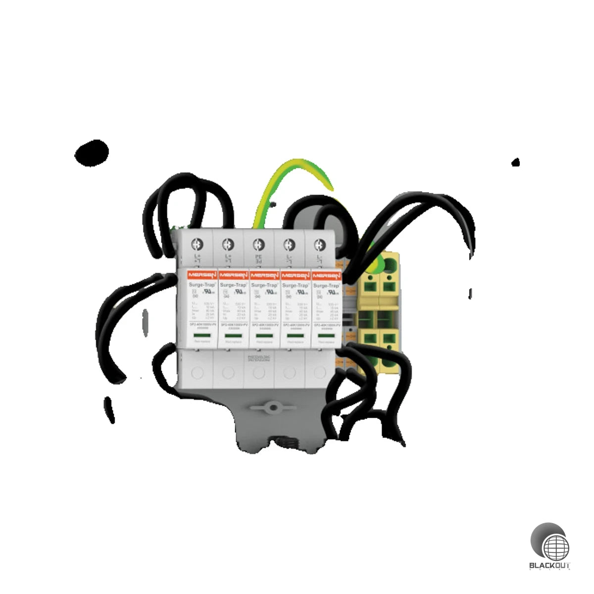 Vorinstallierter DC-Generatoranschlusskasten für PV-Anlagen bis 1000 V DC mit integriertem Typ-2-Überspannungsschutz und MC4-Steckern — sofort einsatzbereit für 2 MPP-Tracker mit je 2 String-Eingängen.