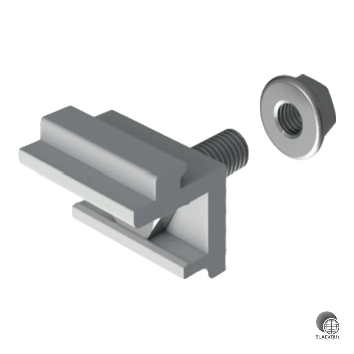Flexibler Schienenadapter für die Verbindung von SL Rack Tragschienen mit Dachhaken und Dacheindeckungsplatten. Dank eingepresster M10 Schraube und Vormontage besonders schnell und einfach zu installieren.