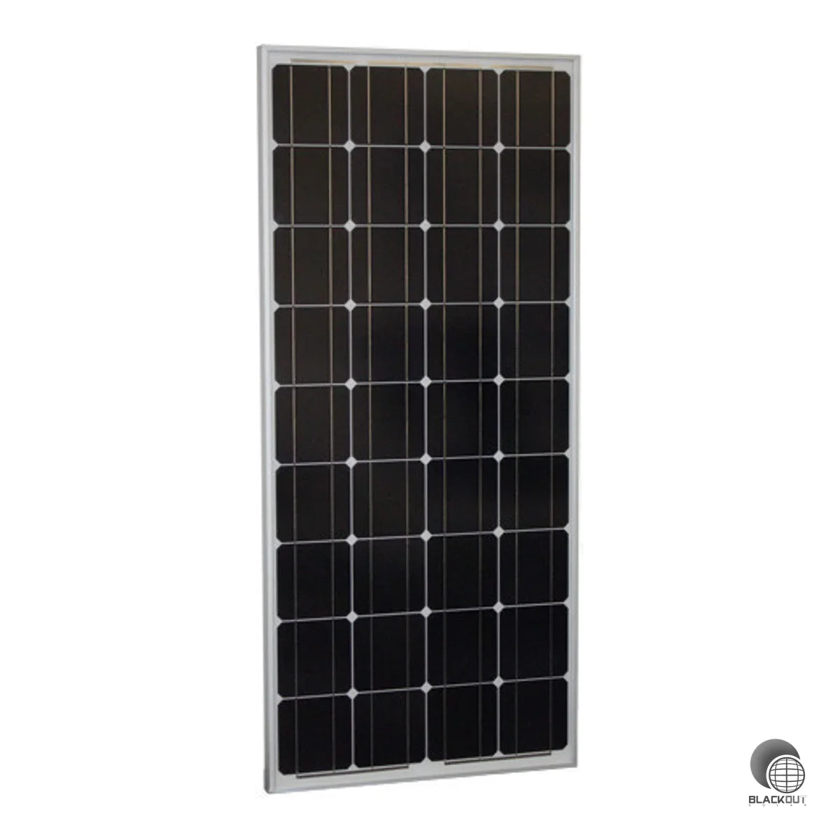Robustes 100-Wp-Solarmodul mit monokristallinen Zellen und kratzfestem Alu-Hohlkammerrahmen – ideal für professionelle Off-Grid- und Inselanlagen im 12-V-System.
