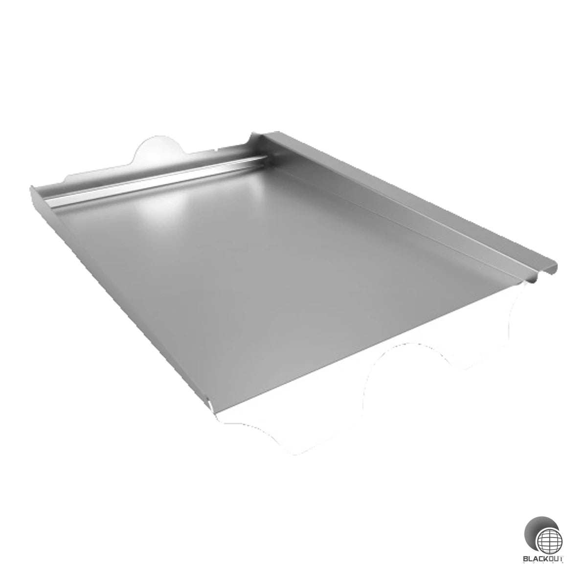 Aluminium-Blechersatzziegel für die Eternit Heidelberger Dachziegel — ersetzt einen kompletten Dachziegel und schafft die Basis für die PV-Dachhakenmontage. Speziell für Gebiete mit hohen Schneelasten konzipiert.