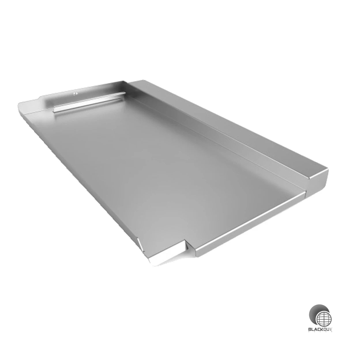 Aluminium-Blechersatzziegel von Schletter, der einen kompletten Erlus-Linea-Dachziegel ersetzt – entwickelt für Regionen mit hohen Schneelasten. Das passende Dachhaken-Set ist separat erhältlich.