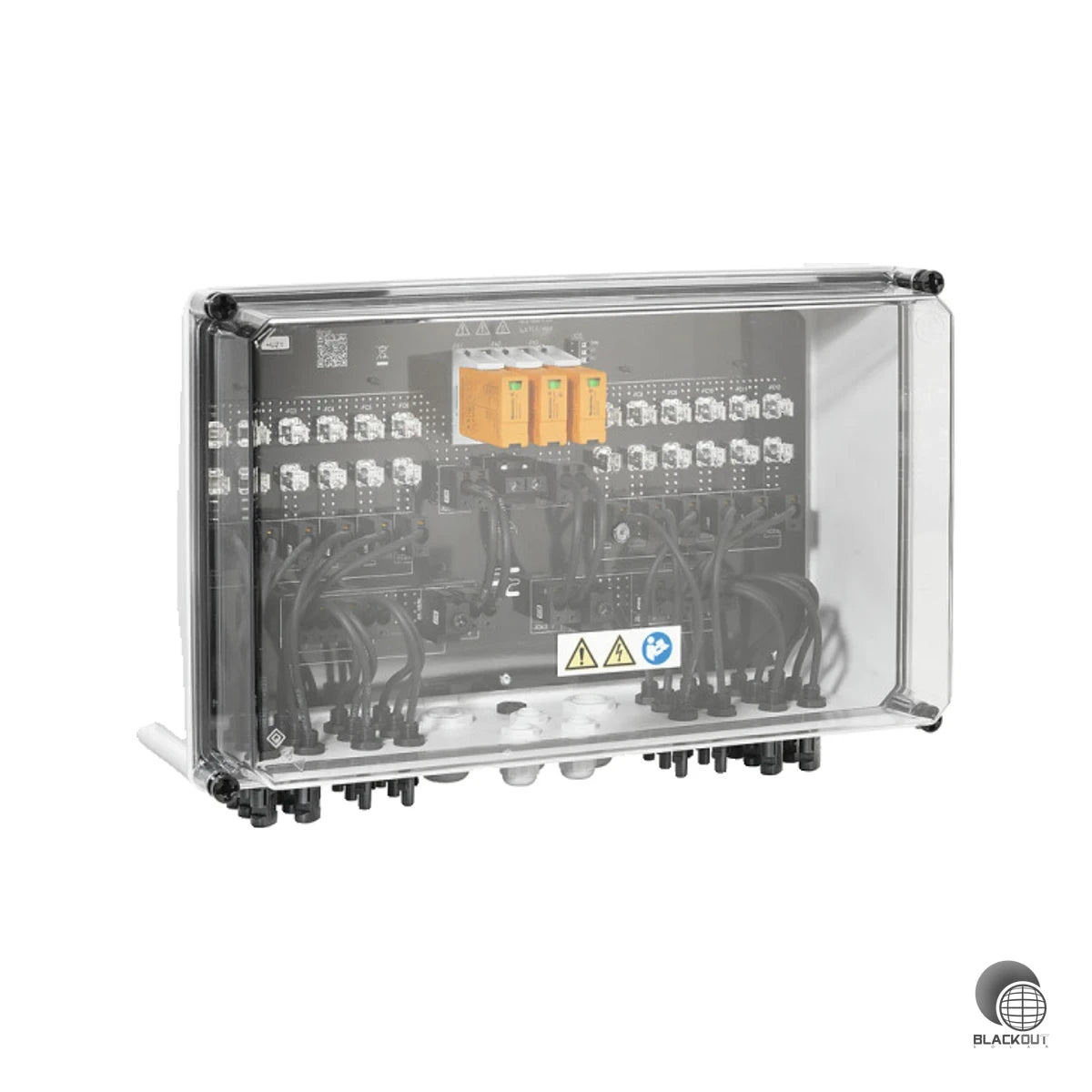 Professioneller DC-Generatoranschlusskasten für Photovoltaikanlagen mit einem MPP-Tracker, 6 String-Eingängen, 6 Ausgängen und kombiniertem Überspannungsschutz Typ I/II — für die zuverlässige Absicherung der DC-Seite Ihrer PV-Anlage.