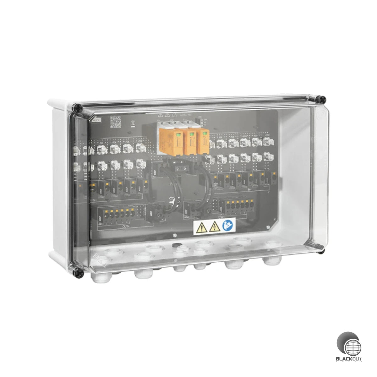 Professioneller Generatoranschlusskasten für PV-Anlagen mit einem MPP-Tracker — schützt den Wechselrichter zuverlässig gegen Überspannungen und Rückströme gemäß europäischer Richtlinie CLC/TS 51643-32.